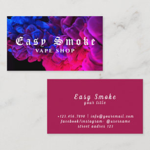 Tarjeta de presentación Corolful Smoke Vape Shop