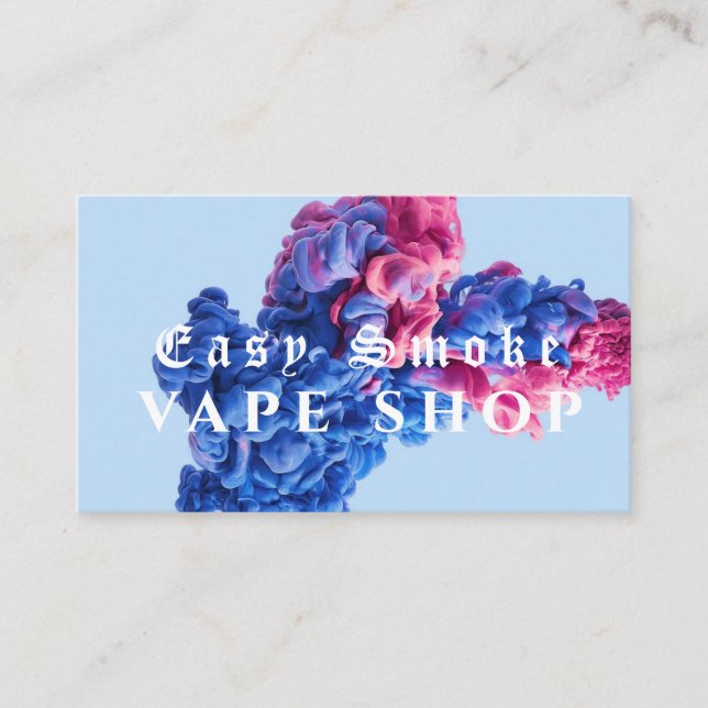 Tarjeta de presentación Corolful Smoke Vape Shop (Anverso)