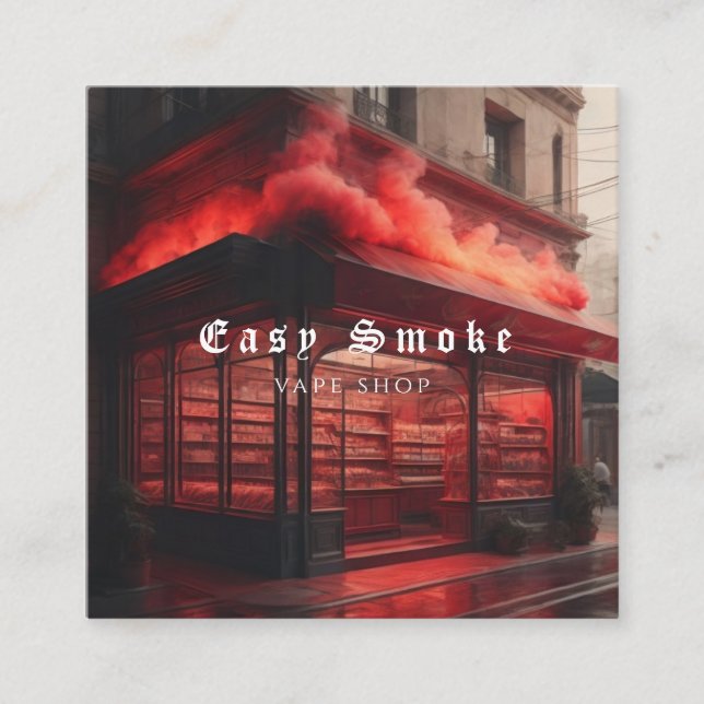 Tarjeta de presentación Corolful Smoke Vape Shop (Anverso)