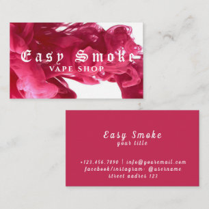Tarjeta de presentación Corolful Smoke Vape Shop