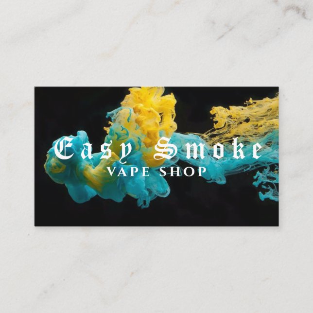 Tarjeta de presentación Corolful Smoke Vape Shop (Anverso)