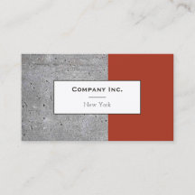 Tarjeta de presentación corporativa| Concreto