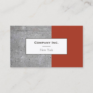 Tarjeta de presentación corporativa| Concreto