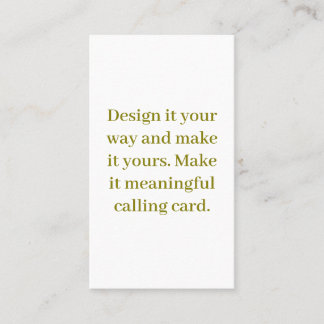 Tarjeta De Presentación Crea tu personalizado de 3.5" x 2.0"
