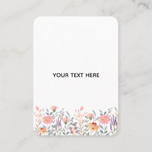 Tarjeta De Presentación Crea Tu Propia Floral 