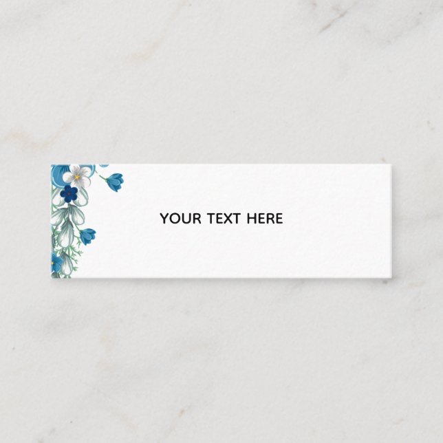 Tarjeta De Presentación Crea Tu Propia Floral (Anverso)