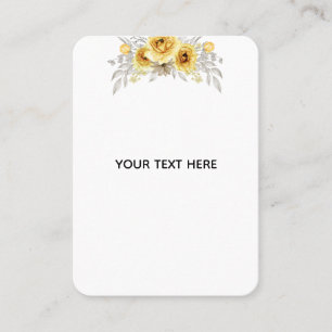 Tarjeta De Presentación Crea Tu Propia Floral