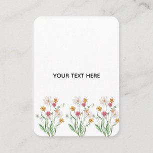 Tarjeta De Presentación Crea Tu Propia Floral 