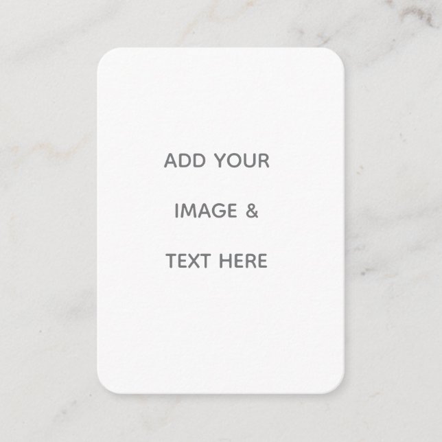 Tarjeta De Presentación Crea tu propio blanco  (Anverso)
