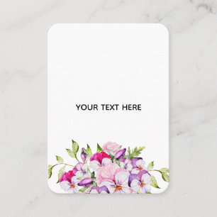 Tarjeta De Presentación Crea tu propio borde floral colorido