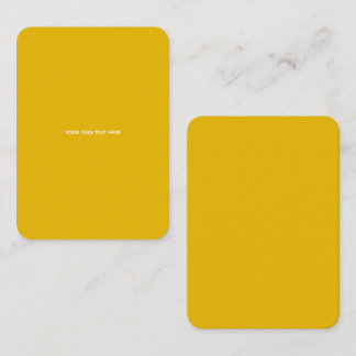 Tarjeta De Presentación Crea tu propio diseño amarillo personalizado