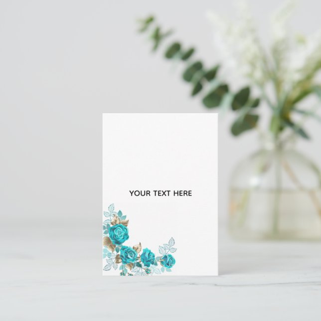Tarjeta De Presentación Crea tu propio elegante blanco (Anverso de pie)