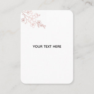Tarjeta De Presentación Crea tu propio elegante blanco