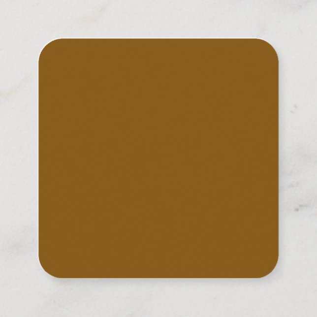 Tarjeta De Presentación Crea tu propio marrón (Reverso)