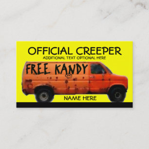 Tarjeta de presentación Creeper