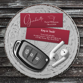 Tarjeta De Presentación Crimen de detalles de clase de nombre de graduació