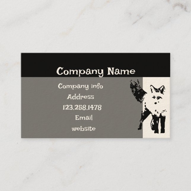 Tarjeta de presentación Cuaderno Little Fox Animal (Anverso)