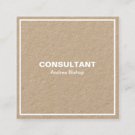 Tarjeta de presentación cuadrada clásica de marco 