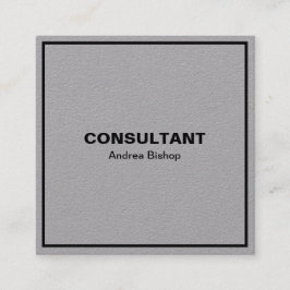 Tarjeta de presentación cuadrada clásica de marco 