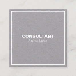 Tarjeta de presentación cuadrada clásica de marco 