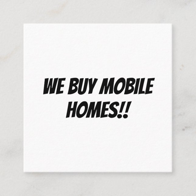 Tarjeta de presentación cuadrada de 2,5" x 2,5" (Anverso)