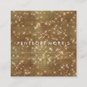 Tarjeta de presentación cuadrada de estilo de bell