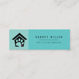 Tarjeta de presentación cuadrada de Mascota de ser