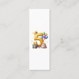 Tarjeta De Presentación Cumpleaños dorado 5