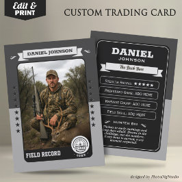 Tarjeta De Presentación Custom Hunter Trading Card, Hunting Gifts Hunter