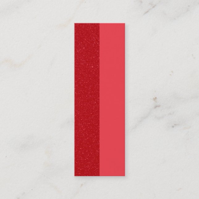 Tarjeta De Presentación Custom Tomato Red Duo Texture Calling Card (Anverso)