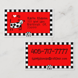 Tarjeta de presentación Cute Dog
