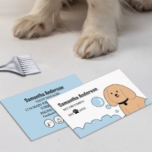 Tarjeta de presentación Cute Dog Grooming