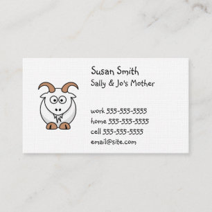 Tarjeta de presentación Cute Goat