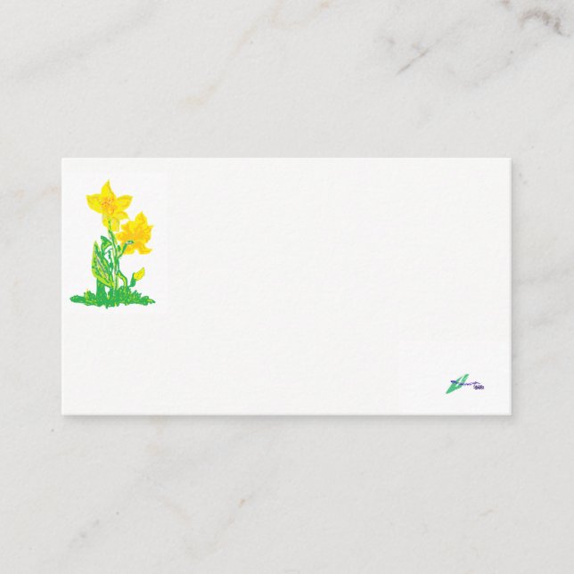Tarjeta de presentación/ Daffodils (Anverso)