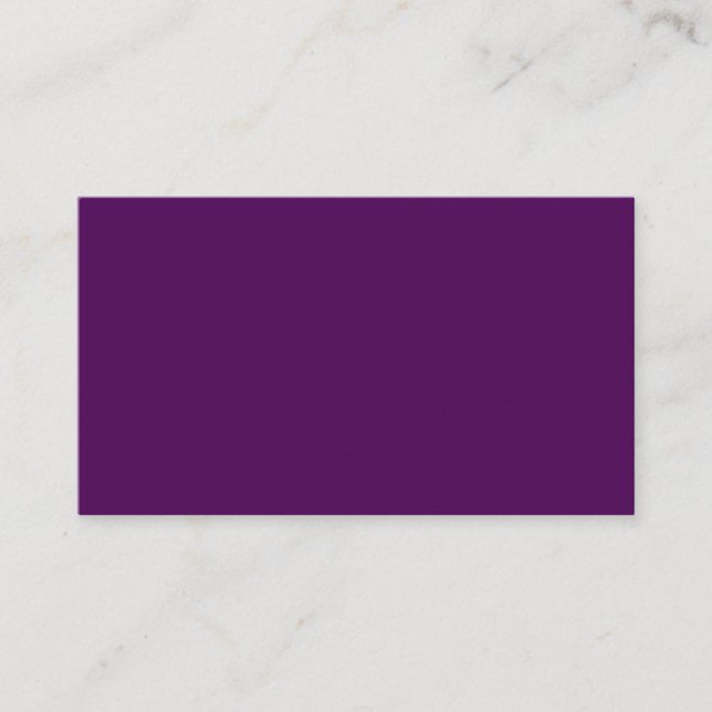 Tarjeta de presentación Dark Plum Purple (Anverso)