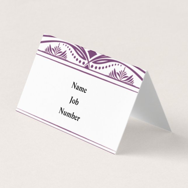 Tarjeta de presentación de 3,5" x 2,5" (Anverso)