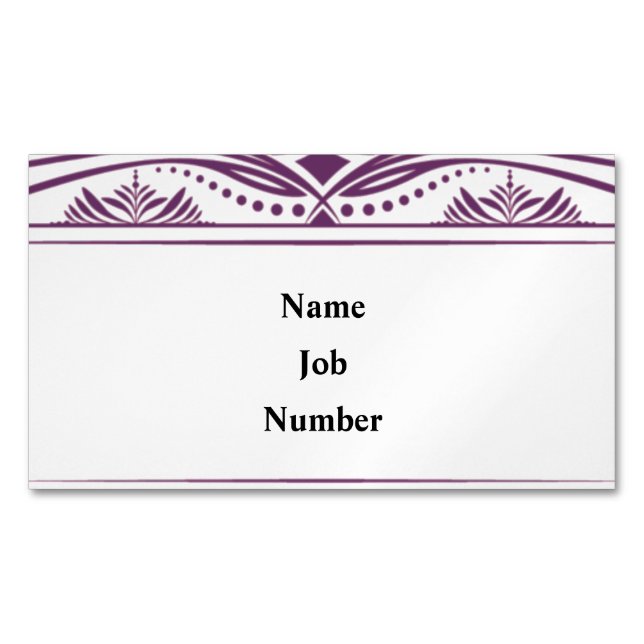 Tarjeta de presentación de 3,5" x 2,5" (Anverso)