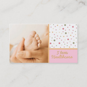 Tarjeta de presentación de 5 dedos