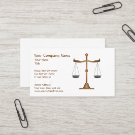 Tarjeta de presentación de abogado