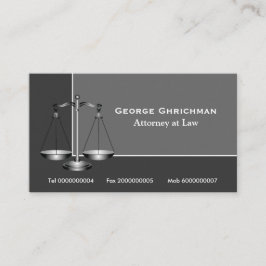 Tarjeta de presentación de abogados