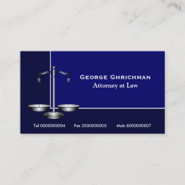 Tarjeta de presentación de abogados