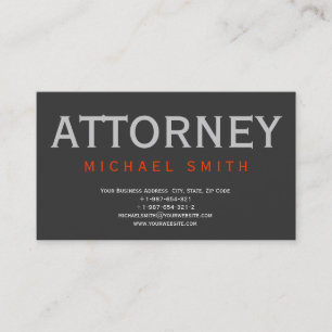 Tarjeta de presentación de abogados