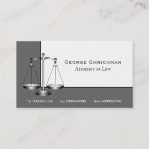 Tarjeta de presentación de abogados