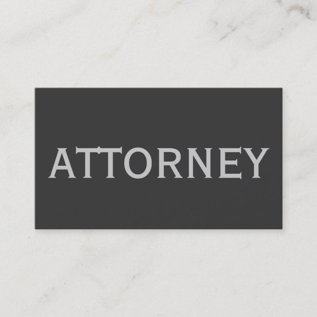 Tarjeta de presentación de abogados de moda para M (Anverso)