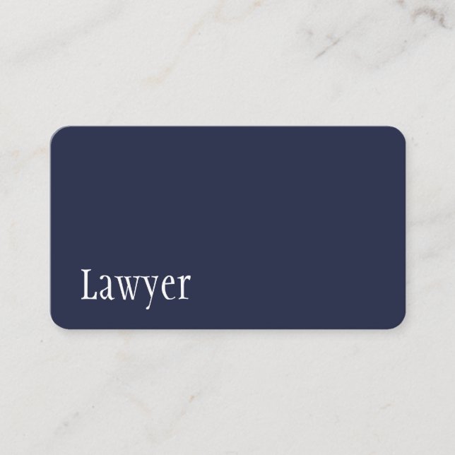 Tarjeta de presentación de abogados moderna (Anverso)