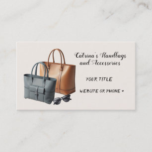 Tarjeta de presentación de accesorios para bolsos