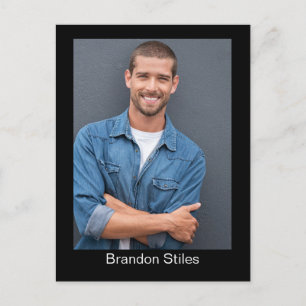 Tarjeta de Presentación de Actor con Foto para Env