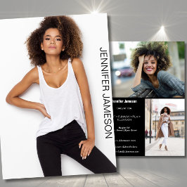 Tarjeta de presentación de Actor Modelo | 3 Fotos