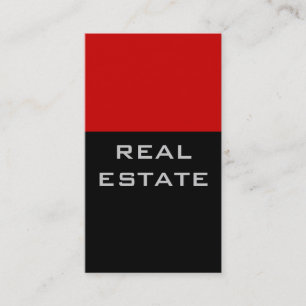 Tarjeta de presentación de agente de rayas rojas d