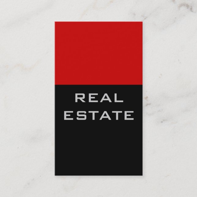 Tarjeta de presentación de agente de rayas rojas d (Anverso)